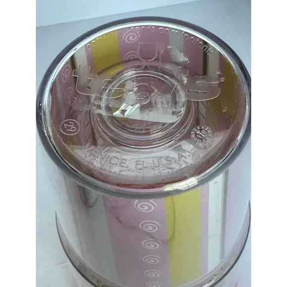 24 oz Tervis Hallmark Pink Lid Butterflies Floral Stripes Travel Tumbler Cup - Picture 5 of 6